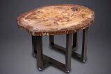 Wide, Brilliant Red Petrified Wood Table #274911-3